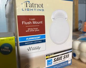 Patriot Lighting 1-Light Flush Mount Fluorescent Fixture