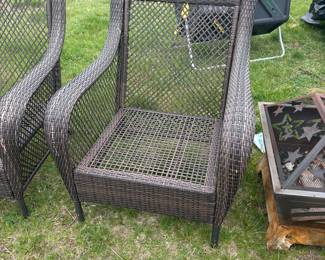 Wicker Patio Armchair
