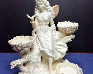 PARTYLITE PORCELAIN ARIANA FAIRY TEA CANDLE HOLDER