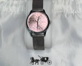COACH FUSION PINK DIAL WRIST WATCH