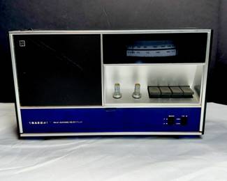 MCM PANASONIC BLUE AND SILVER WORKING RADIO