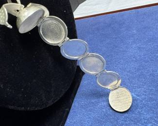 RARE 925 SILVER 5 PANEL BALL LOCKET