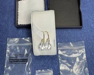 SWAROVSKI CRYSTAL, 925 SILVER EARRINGS