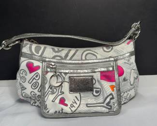 COACH POPPY GRAFFITI SHOULDER BAG
