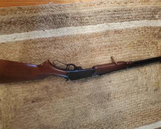Marlin rifle model 336 specifically chambered in .35 Remington. Introduced in 1948,  one of the most iconic lever-action rifles in American history, known for its reliability and "side-eject" design. "JM"  proof mark on the barrel.  Condition is very good/excellent. 