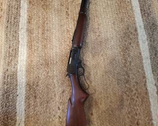Right side view of Marlin model 336 specifically clambered in .35 Remington. 