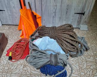 Arborist heavy duty ropings.