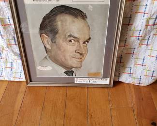 The Saturday Evening POST magazine cover of Bob Hope. February 13, 1954 Edition. Professionally framed.