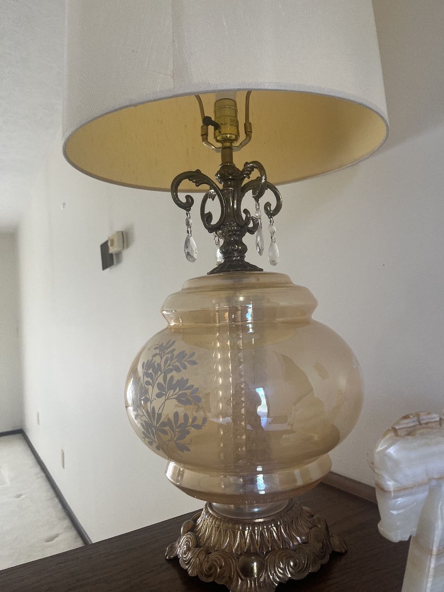 Vintage glass lamp