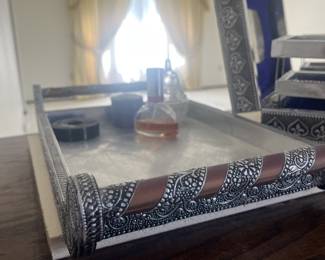 Ornate jewelry tray