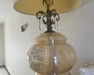 Vintage glass lamp