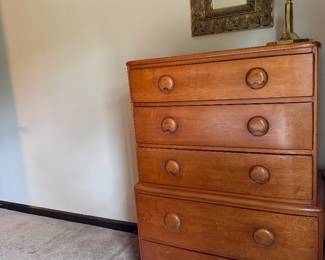 Mid Century maple chest of drawers