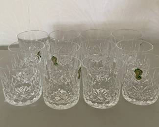 Set Of 12 Waterford Crystal Drinking Glasses Made In Ireland