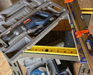 Ryobi Reciprocating Saw  Orbital Jig Saw Levels  2 Saw Horses