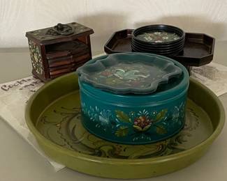 Collection Of Decorative Dining  Kitchenware Including Serving Tray Coasters And More