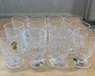 Set Of 12 Waterford Crystal Cordial Glasses