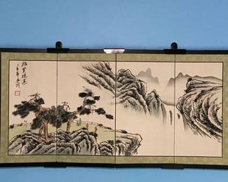 Japanese Folding Fabric Mural