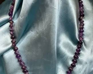 Amethyst Chip Bead Necklace