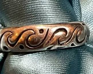 HF Sterling "Great Wave" Design Ring