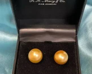 Cultured Pearl Stud Earrings
