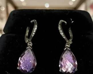 Amethyst Drop Earrings