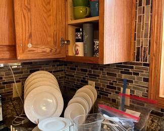 Dishes and flatware