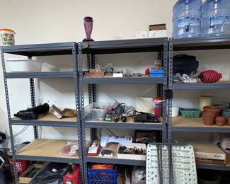 Garage stuff and shelving