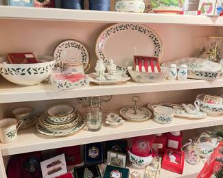 Wide Selection of Lenox Christmas Dishes
