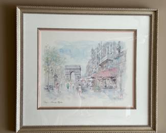 Paris watercolor, $34