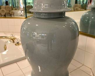 Large Grey Ceramic Ginger Jar,  $20
