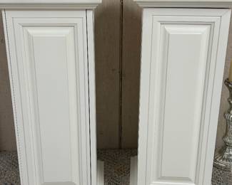 Pair of White plant storage stands