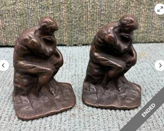 BRONZE BOOKENDS