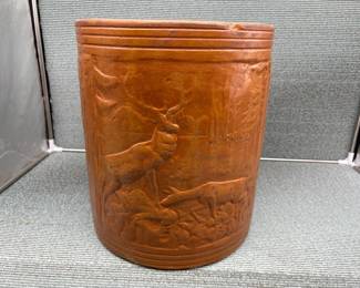 RRPC ROSEVILLE ELK STONEWARE CROCK PORCH SAND JAR