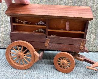 HANDMADE WOODEN CHUCK WAGON