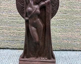 c1926 ART DECO KEYHOLE NUDE SINGLE BOOKEND