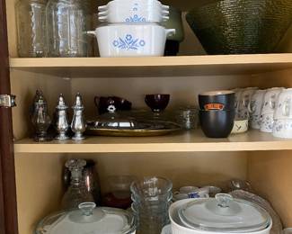 Corning Ware casserole dishes 