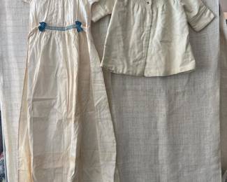 218 antiquebabychristeninggowncoatset