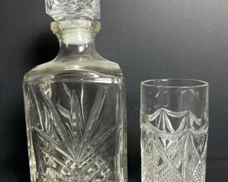 285 crystalglassdecantertumblerset