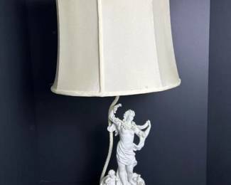 142 vintageceramicfiguraltablelampwith