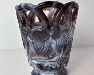 257 vintagepurplemarbledtoothpickholder