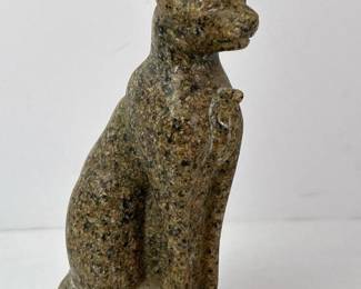 248 smallpolishedstoneseatedcatfigurine