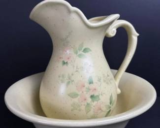 120 floralceramicpitcherwashbasinsetus