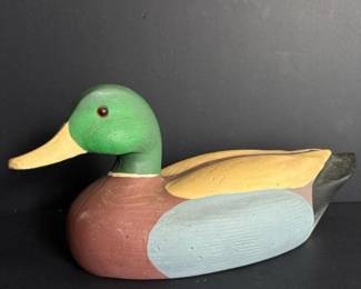 045 crafttexmallarddrakewoodenduckdeco