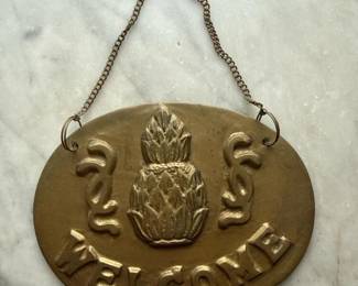 343 handmadesolidbrasspineapplewelcomed