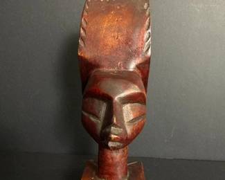 044 vintageafricantribalstylewoodenbust