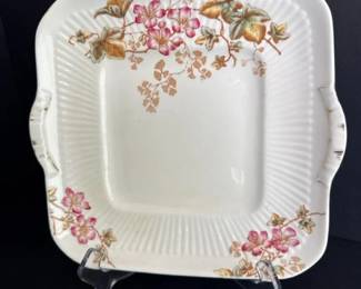 043 vintagesquareporcelainplatterhandpa