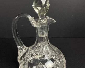 234 cutglasscruetbottlewithoriginalsto