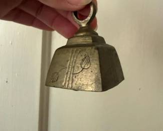 339 indianbrasscowbellhandengravedwith