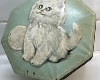 353 vintagecat5hingedlidtincontainere