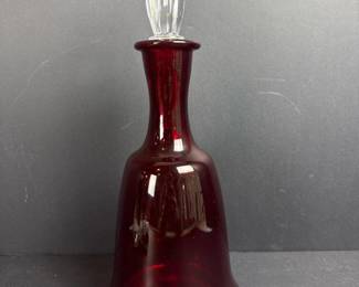 123 rubyredglassdecanterwithaustrianfu